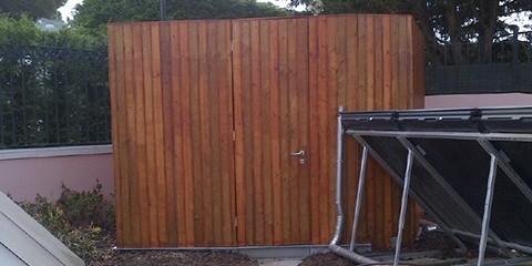 Wood Acoustic Barrier installation